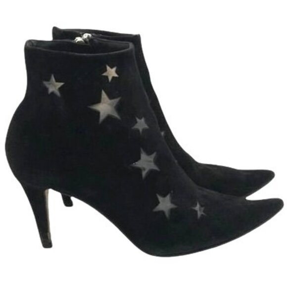 $895 TAMARA MELLON Jimmy Choo Astrid Star 3" Heel Ankle Boots 5 Suede Booties - Picture 1 of 10
